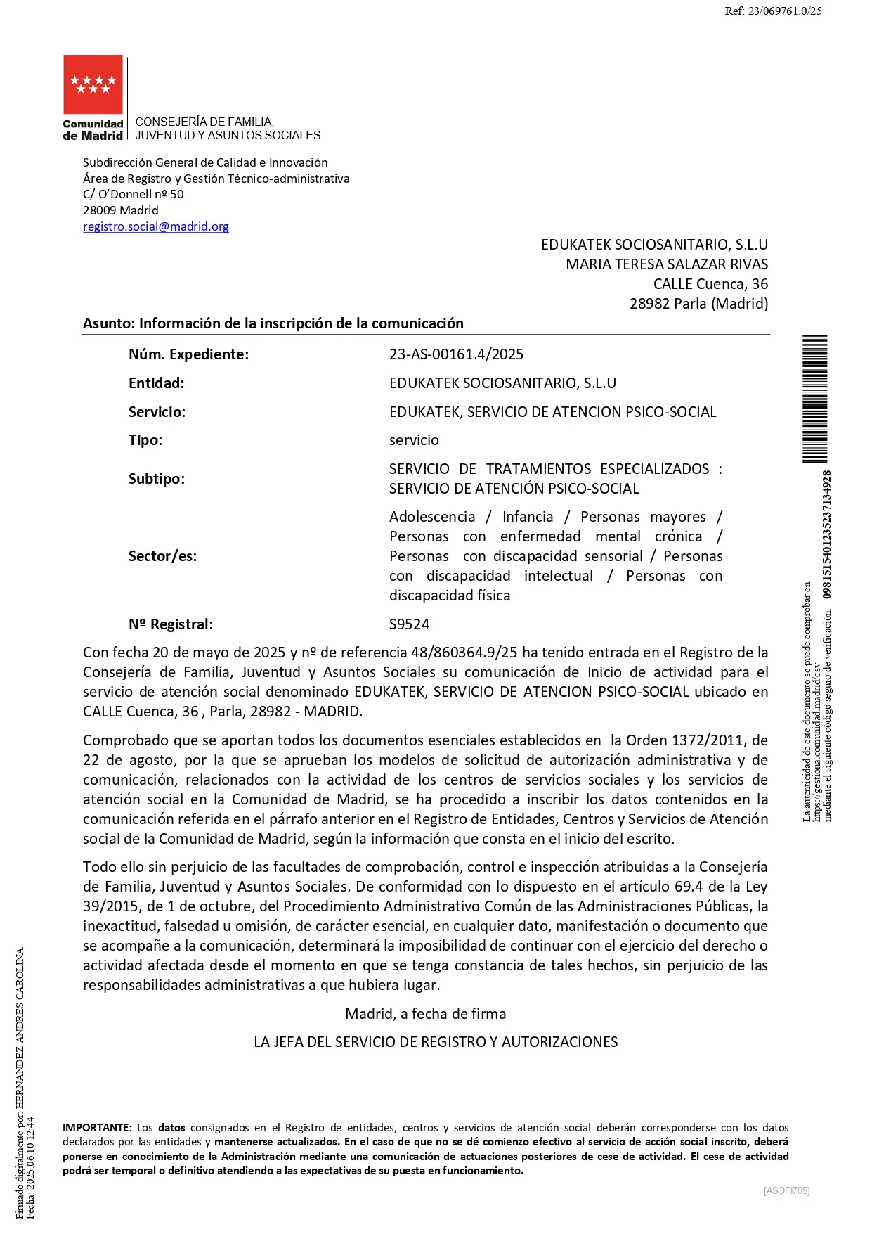 Atención psico-social